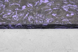 Карбон хаотичный, плашка 130x85x8мм, фиолетовый