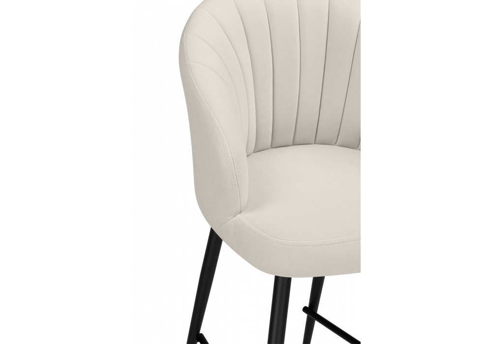 Барный стул Woodville Бэнбу marseille 2, черный, ножки черные