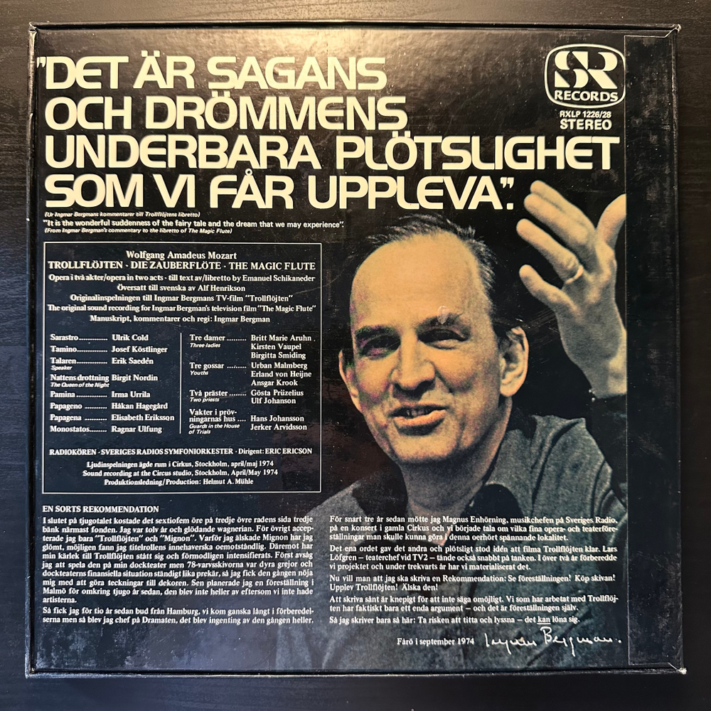 Моцарт - Волшебная флейта 3LP (Швеция 1975г.)