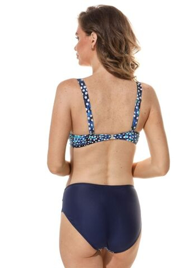 Раздельный купальник в горошек Aqua Vela (Размер: D/L) (Цвет: синий)