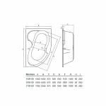 Ванна акриловая Koller Pool Montana 170x105 MONTANA170X105L белая