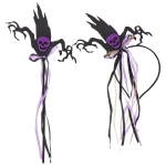 Набор карнавальный «Helloween - Зловещий череп» (ободок, палочка)