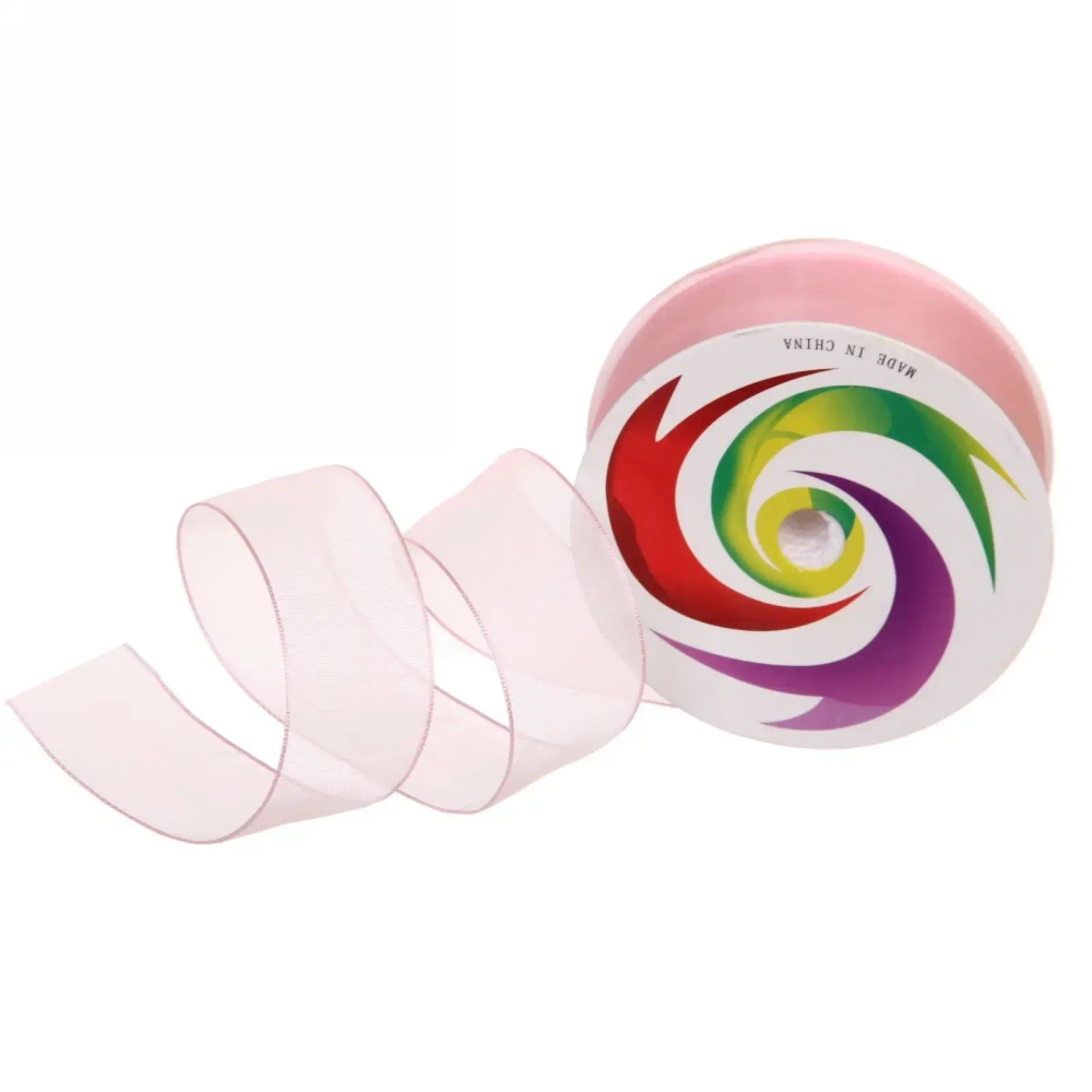 Лента для декорирования «Нежность» 2,5 см, 5 м, Персик (капрон)