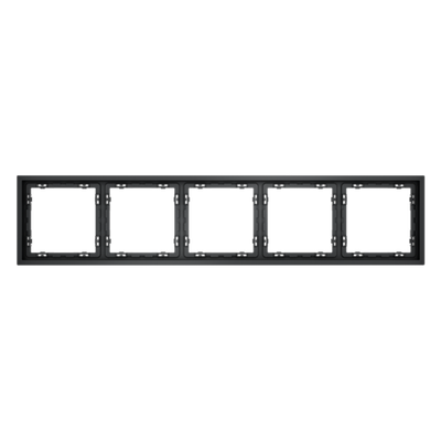 Рамка пластиковая VOLTUM S70 на 5 постов, (графит)
