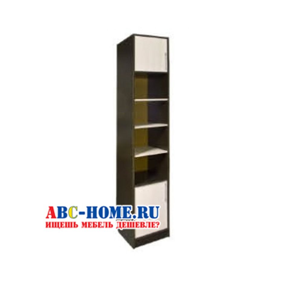 Диана-4 секция № 16 пенал открытый (венге/дуб молочный), ЛДСП, Росток