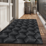 Коврик влаговпитывающий "Фокус" 50*100 см серый, ворс 5мм