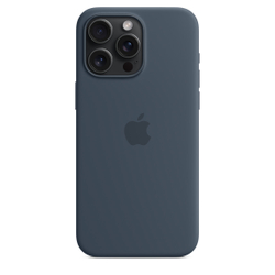 Силиконовый чехол для iPhone 15 Pro Max с MagSafe - Storm Blue