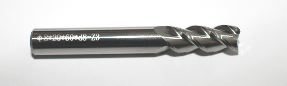 Фреза концевая тв.спл.   SA  AL φ8×20×60×d8-Z3 Aluminum