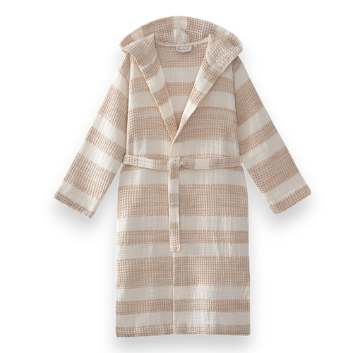 Вафельный халат Ikra | бежевый