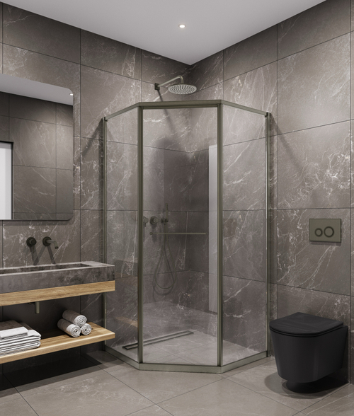 Timo Душевой угол TTSS-100/13C-8R, раздвиж 1000*1000*2000, проф никель, стекло проз 8 мм