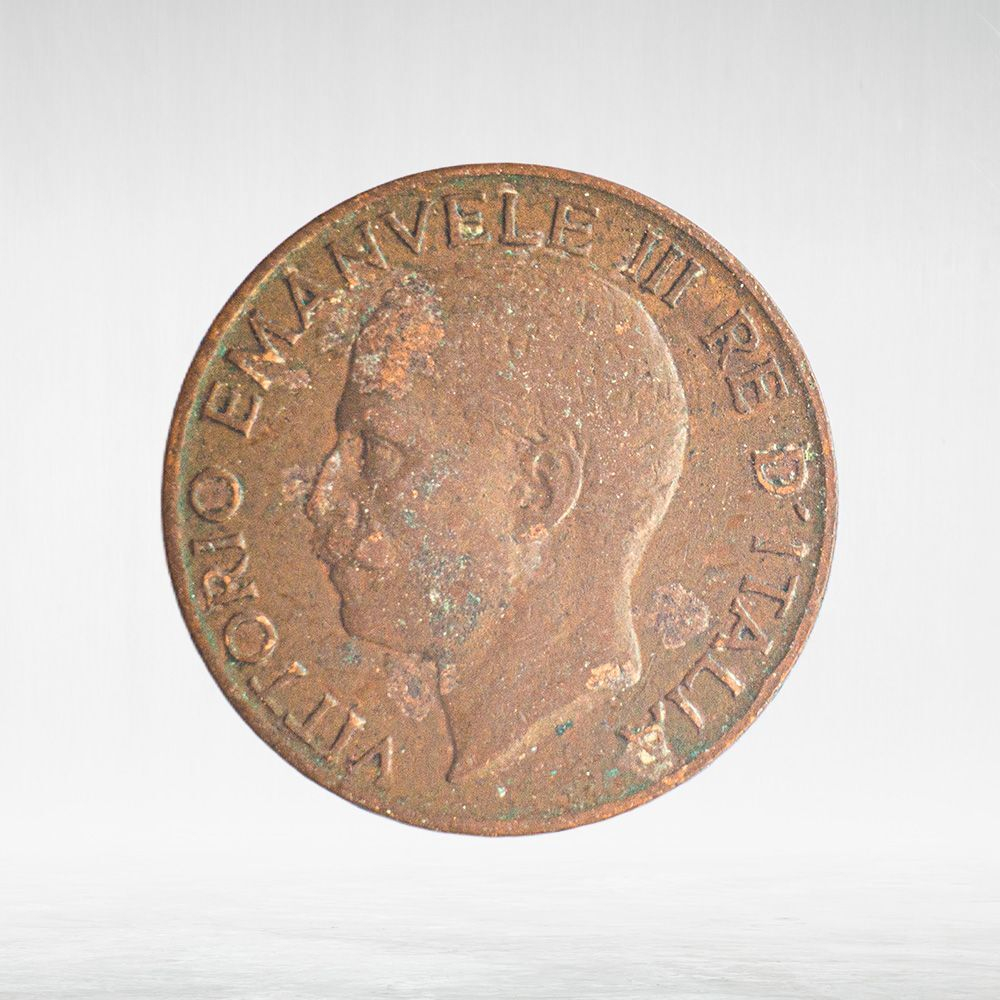 Italy 5 Centesimi 1922 R "Victor Emmanuel III", VF