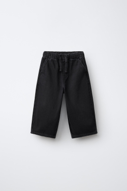 ZARA ДЖИНСЫ WAIST LOOSE, ЧЕРНЫЙ