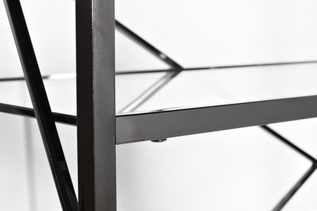 Стеллаж Garda Decor прозрачный-хром GY-SH8711BL