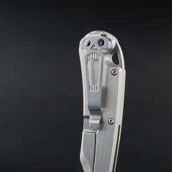 Pelican frame lock satin full serrated