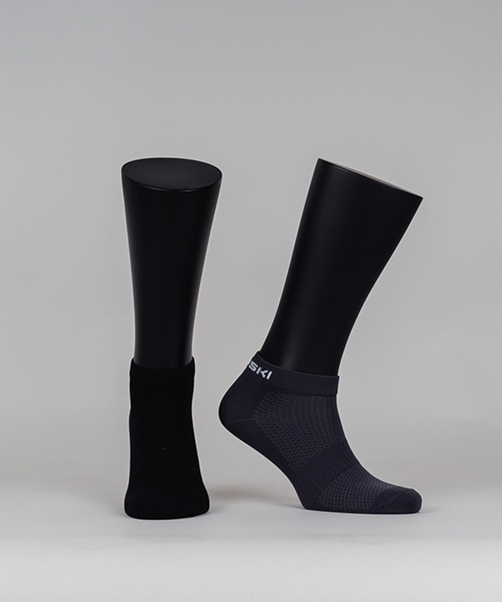 Носки NORDSKI RUN Black/Grey (2 пары)