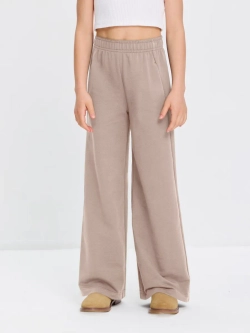 Брюки палаццо из футера