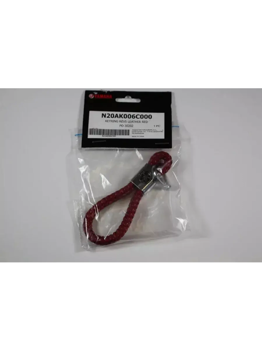 Брелок кожаный, красный Yamaha LEATHER RED