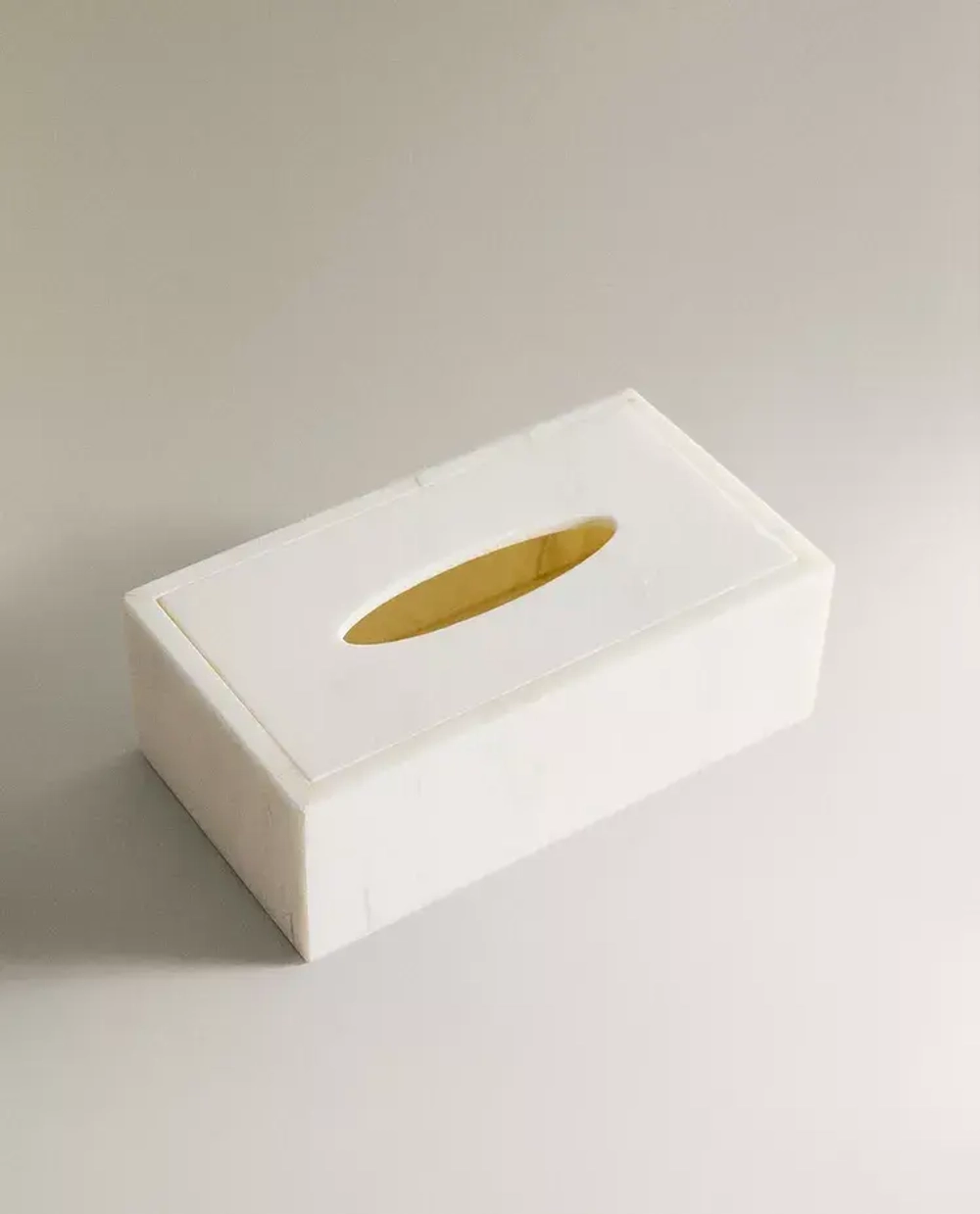 ZARA HOME САЛФЕТНИЦА ИЗ МРАМОРА, БЕЛЫЙ