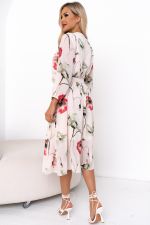 Платье Мила (розовый/маки) Р11-1207/5 Nikol (Уценка)