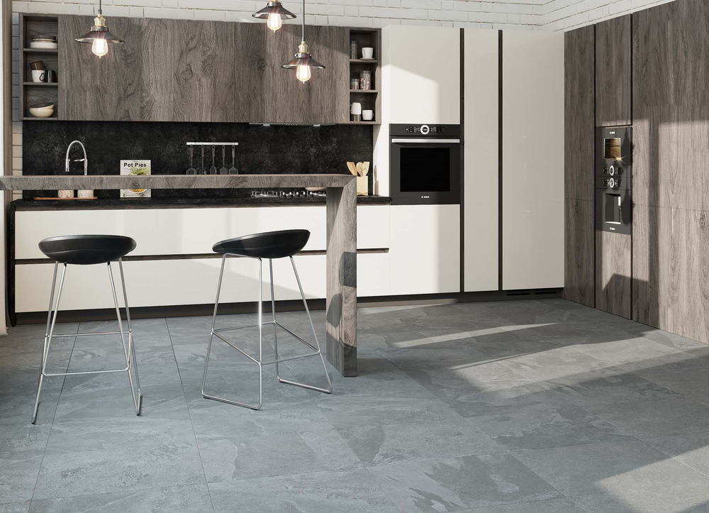 Керамогранит Estima NV03 80x80 см 1.28 м² неполированный цвет серый