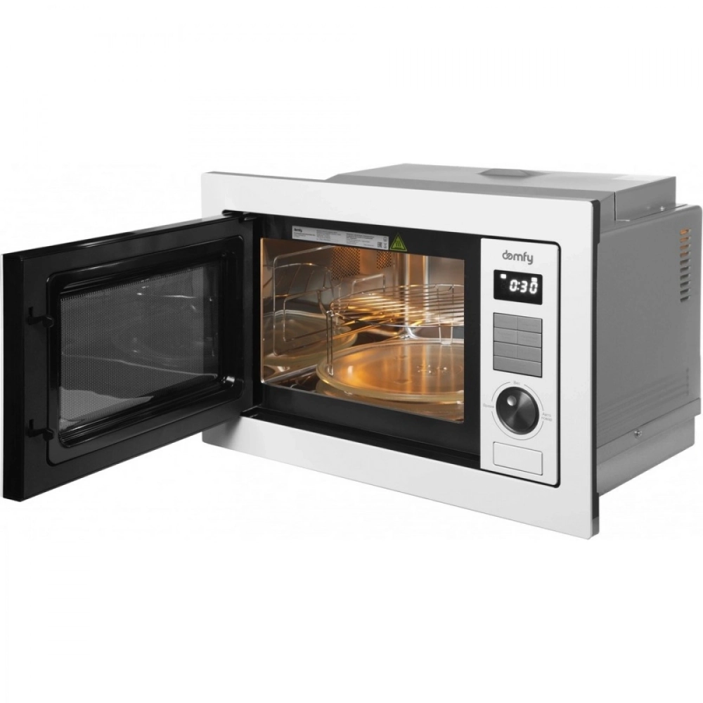 Встраиваемая микроволновая печь Domfy DM2540BW WG 25л. 900Вт, белая