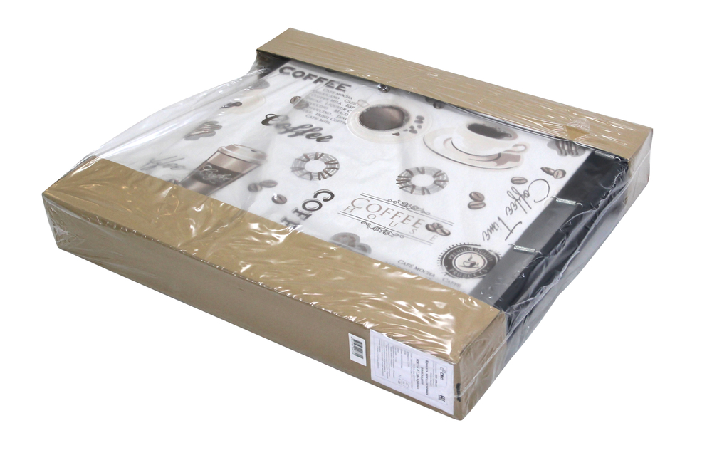 Кровать раскладная Арина (аналог Надин с407) арт.с1249 (цвет ткани бежевый рис. кофе)