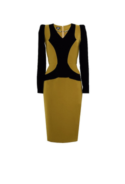 Платье с резной баской LE 09-15FW