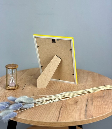 Фоторамка 15х21 см желтая, без фактуры, арт. 1521.746770