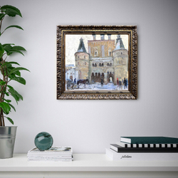 Копачев А.И. Борисоглебский монастырь. Картон, масло. СССР. 1962 г.