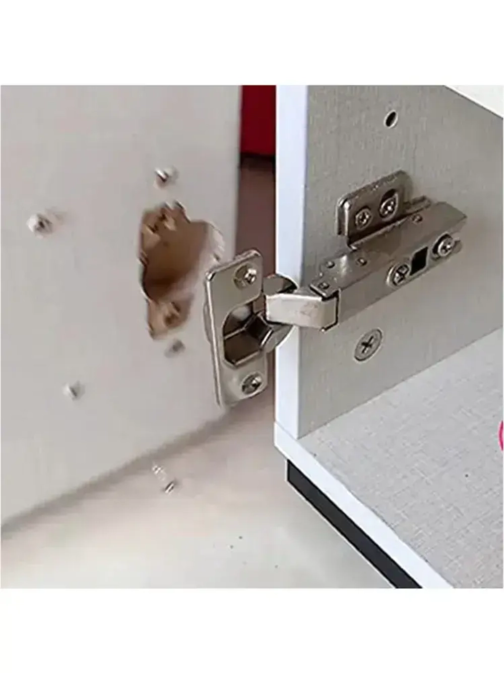 Пластина для ремонта петли мебельной, ремкомплект, 4 шт.