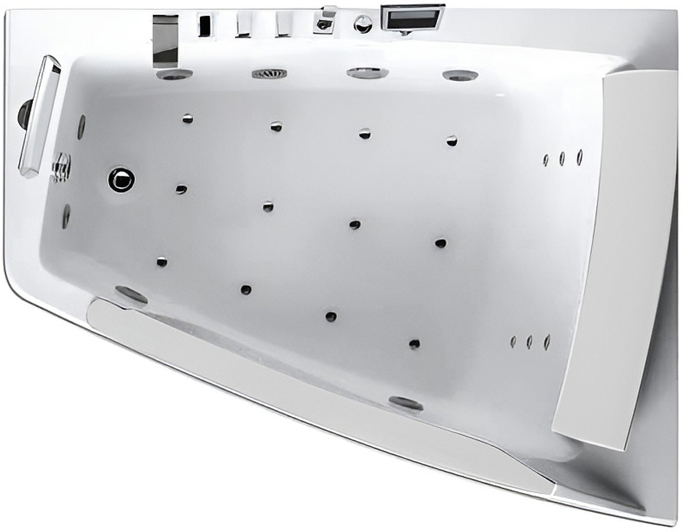 Акриловая ванна Gemy 170х130 G9056 O R с гидромассажем