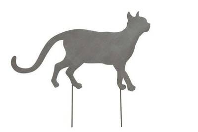 Декор "Кошка" серая 45x0,5x26см + 12см штекер