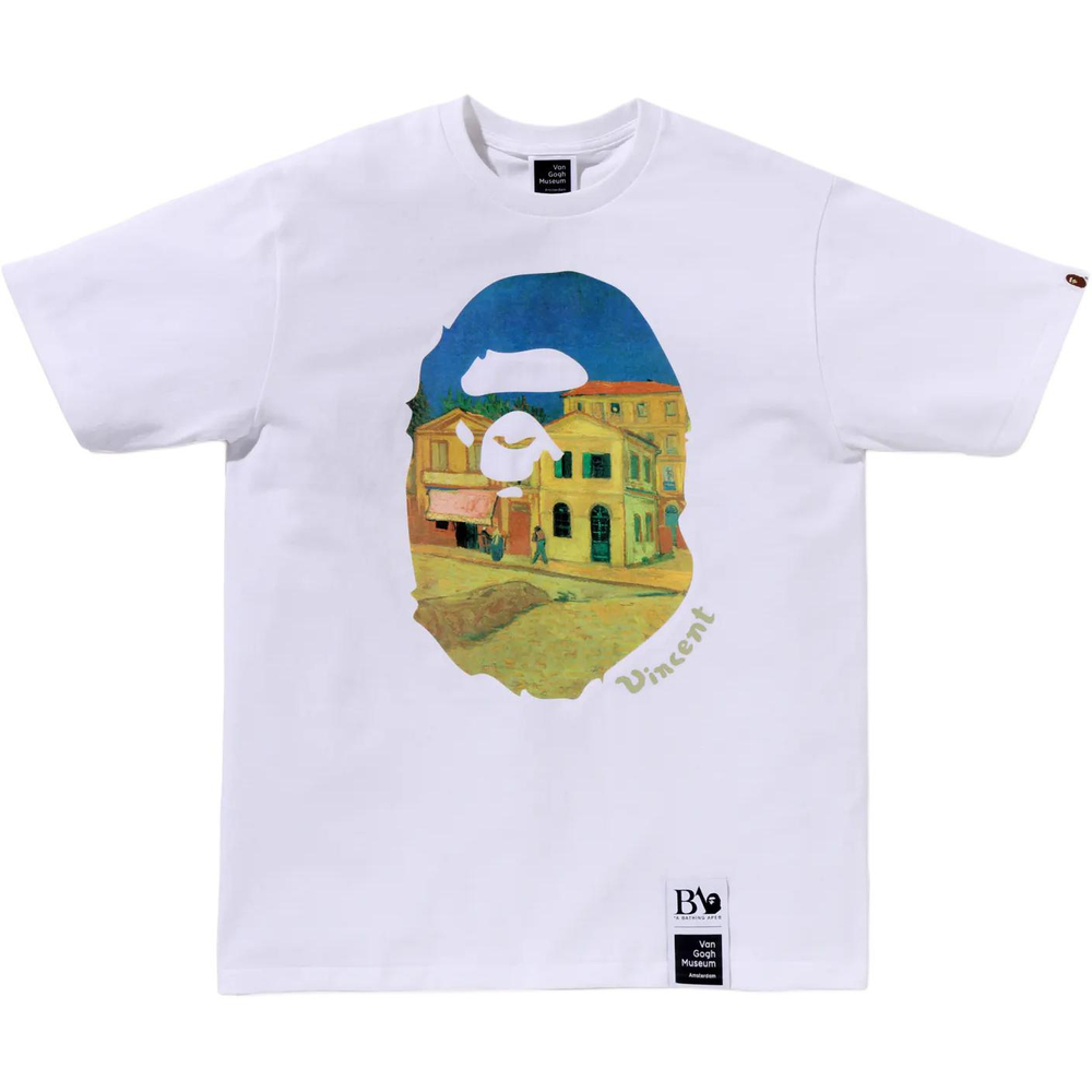 A Bathing Ape X Van Gogh Museum Ape Head Canvas Art Iv Tee