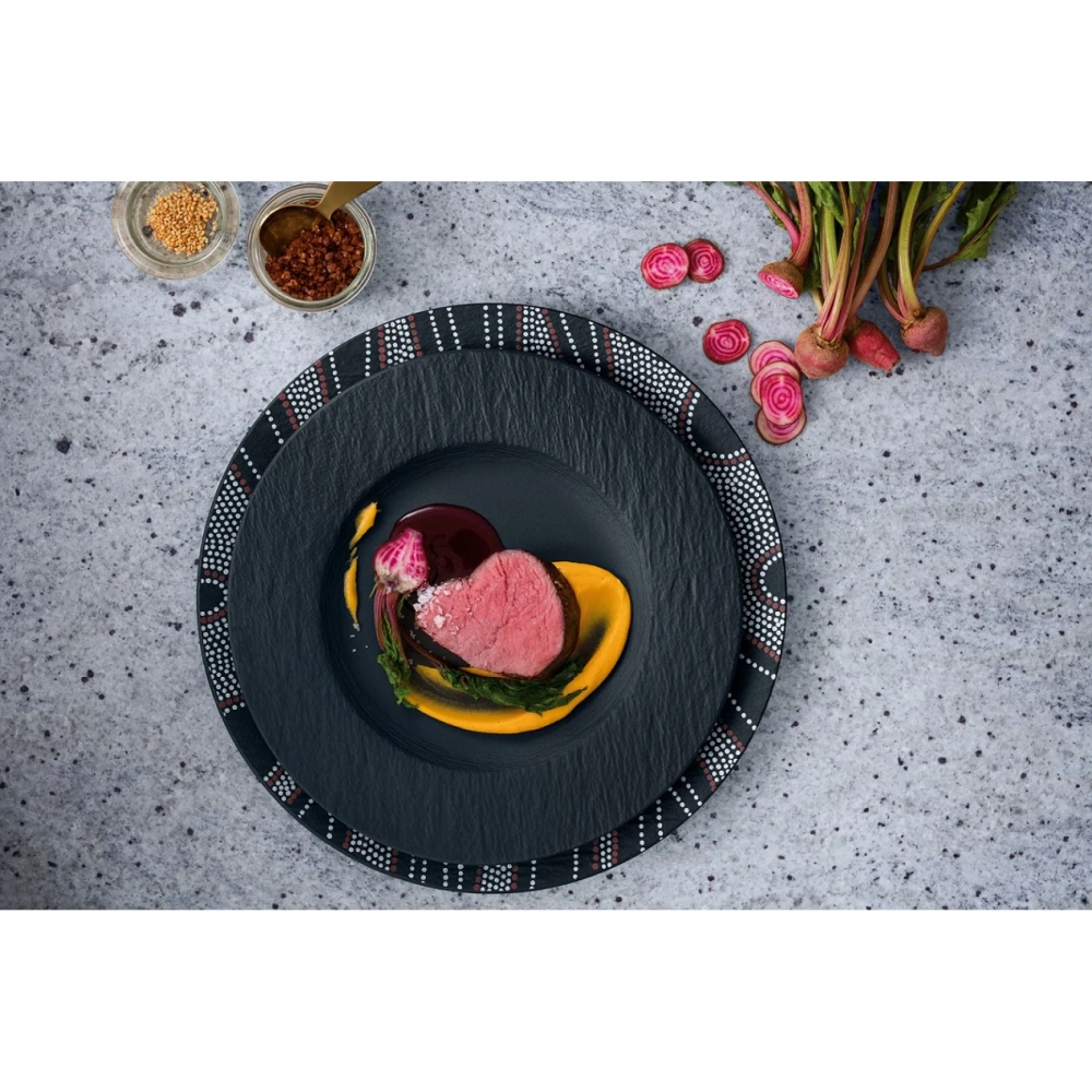 Villeroy & Boch Производство комплекта тарелок Rock для 2 человек. 10-4239-2630 + 10-4239-2536 + 10-4239-2640