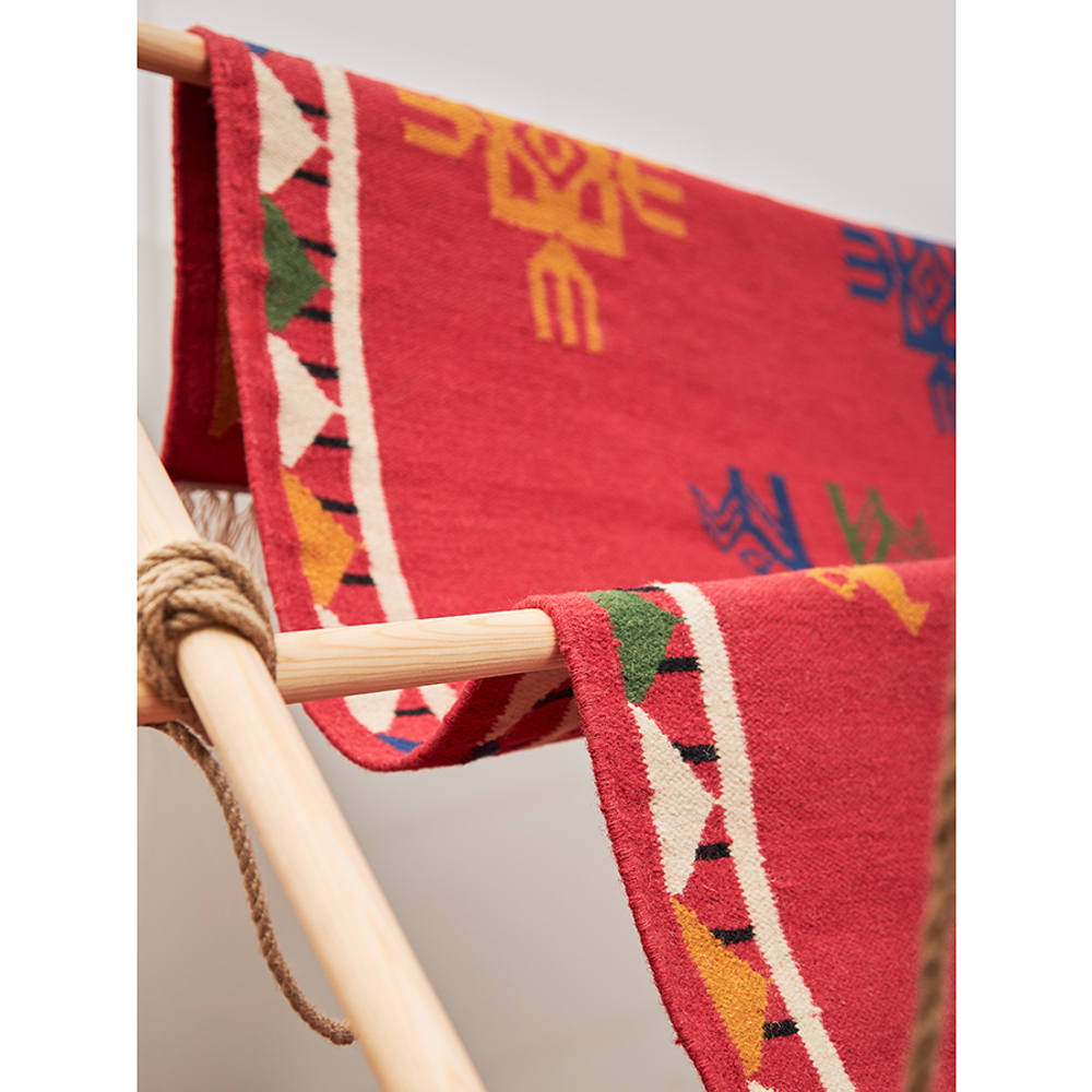 Ковер из шерсти по мотивам чувашских орнаментов 160х230см Tkano Cultural Heritage