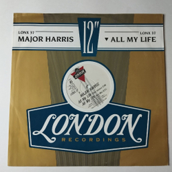 Винтажная виниловая пластинка LP Major Harris All My Life (UK 1983) Maxi Single 45 RMP