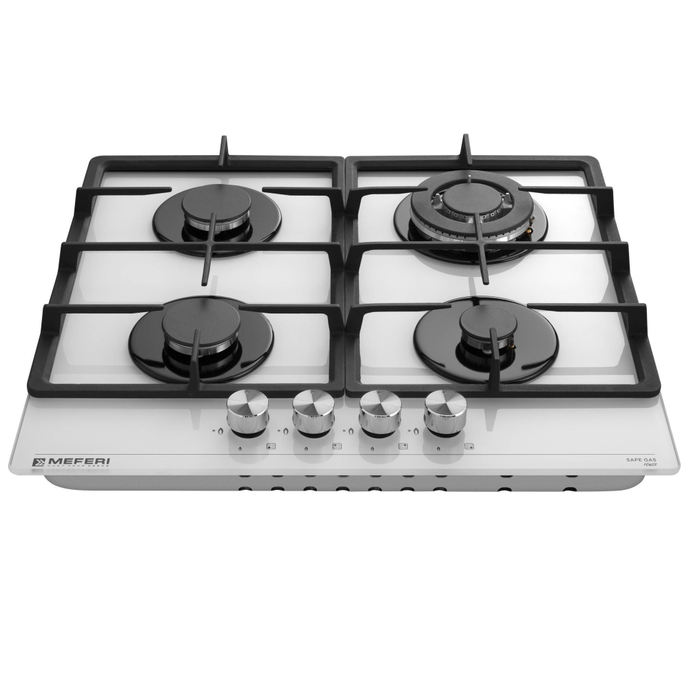 Газовая варочная панель Meferi MGH604WH GLASS POWER фото 5