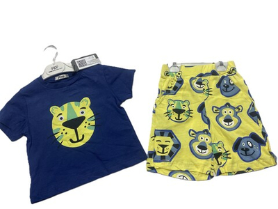 Комплект летний на мальчика турецкий из хлопка на рост 98,104,110 см