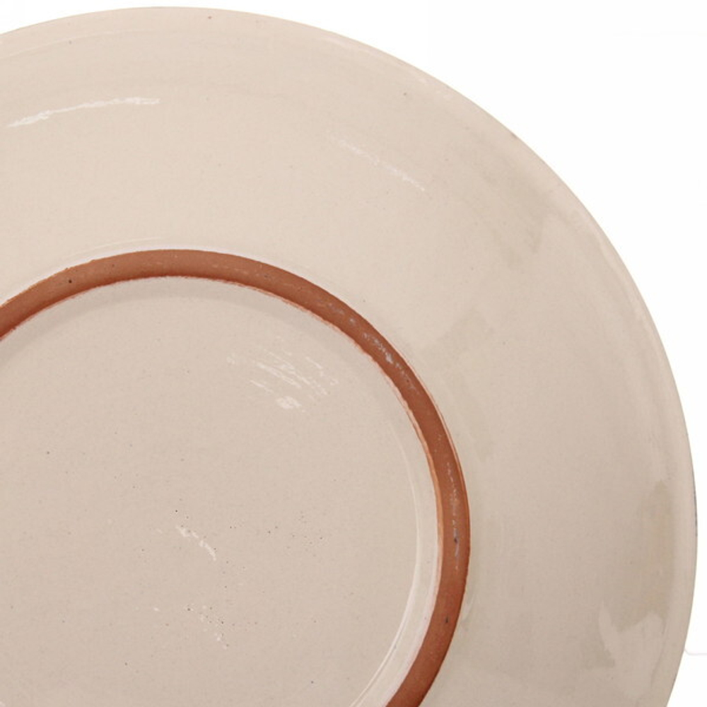 Ляган глубокий 34см синий Риштанская Керамика