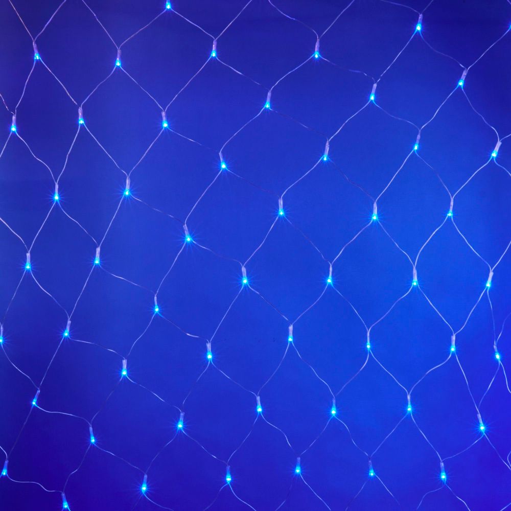 ULD-N2520-240-DTA BLUE IP20 Сетка светодиодная с контроллером. 240 светодиодов. 2.5х2 м. синяя. IP20. провод прозрачный