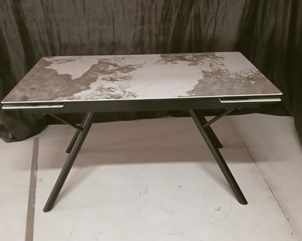 Стол М-City DISAUR Либерти 140 Пандора (Pandora), керамика, Черный каркас