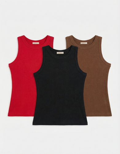 Набор №6 из трех топов в рубчик