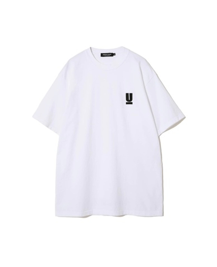 UNDERCOVER ФУТБОЛКА БЕЛАЯ БАЗОВАЯ ПРИНТ SMALL U