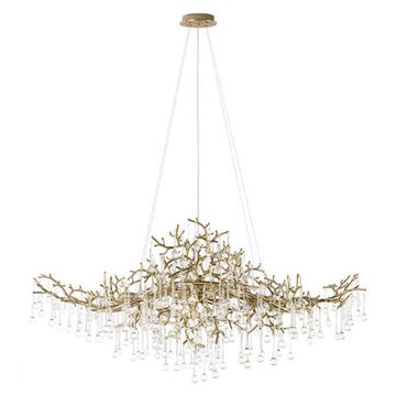 Подвесная люстра 14*G9 10351/1200L AB античная бронза Coral LOFT IT