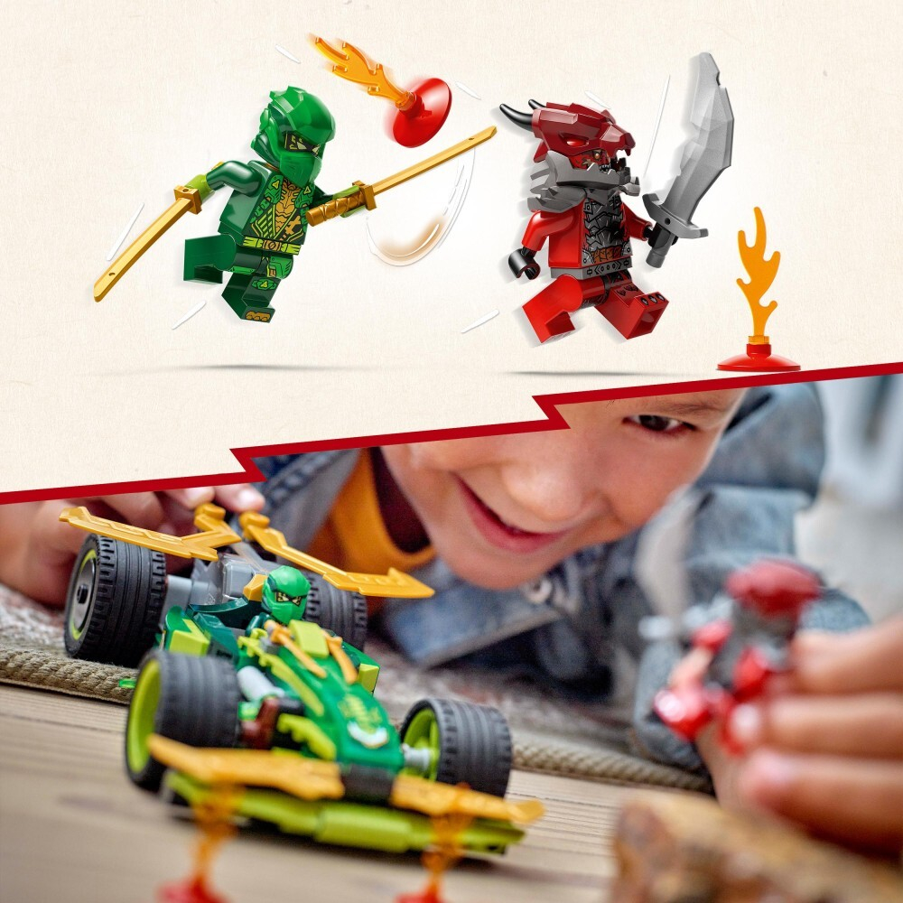 LEGO Ninjago / Гоночный автомобиль Ллойда с оттяжкой/ 71828