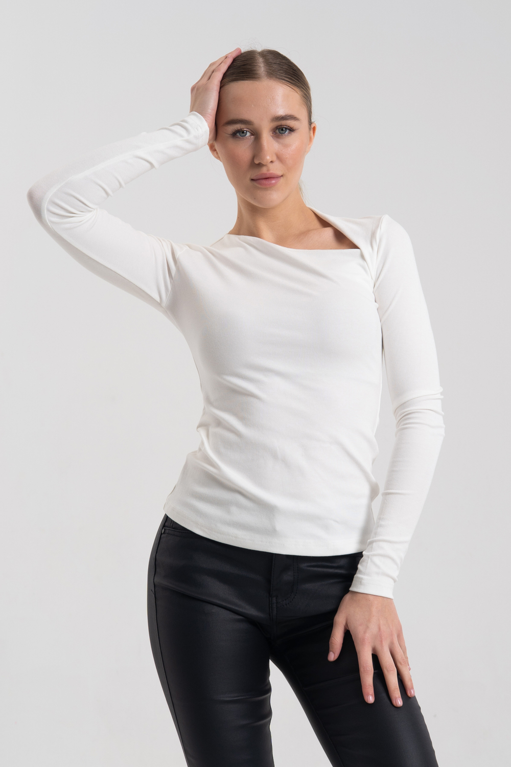 Лонгслив хлопок и вискоза