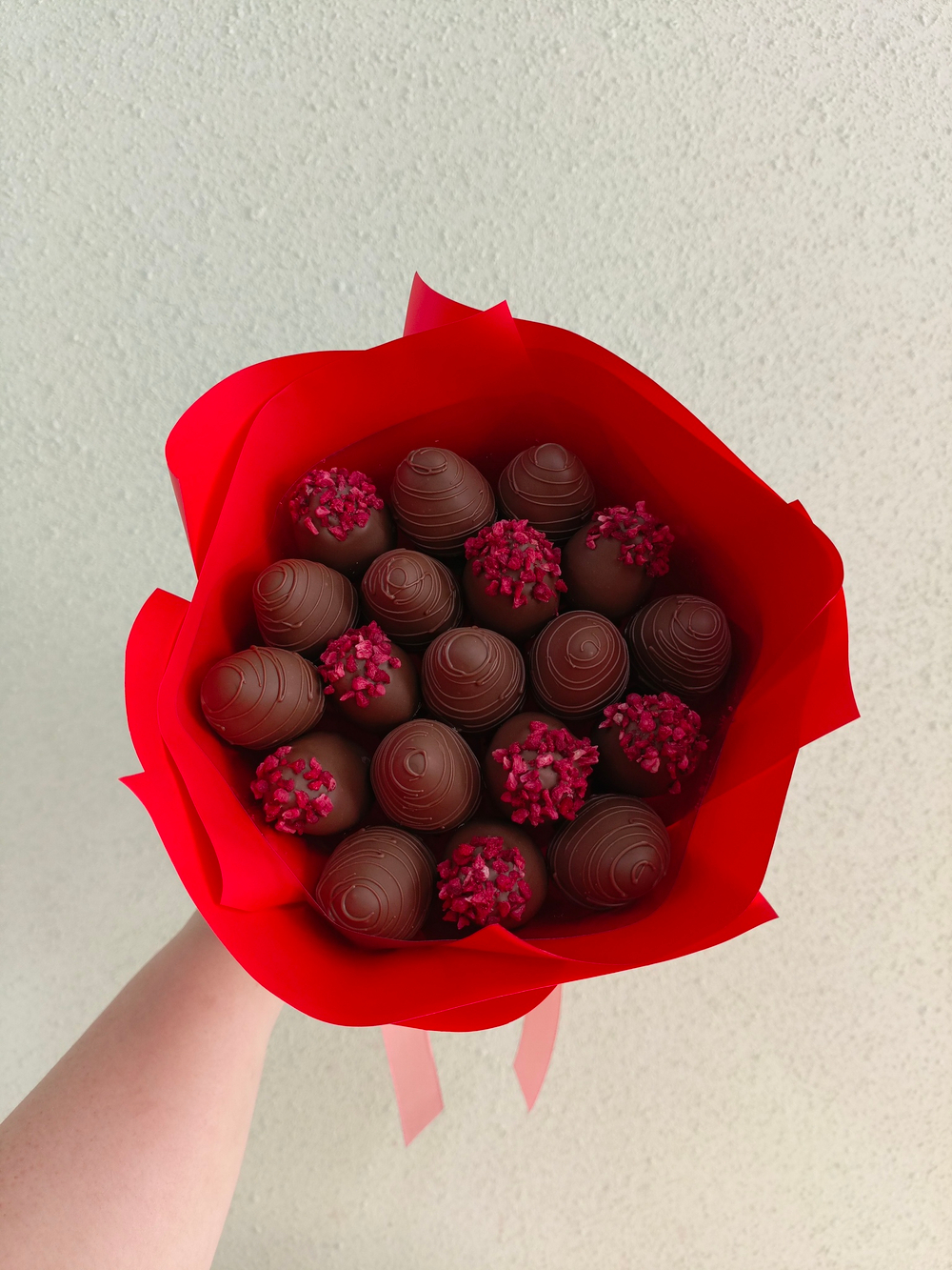 Букет из клубники в шоколаде