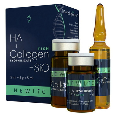 Collagen Fish+HA+Sio Newlic | Коллаген + ГК 2% + Кремний 0,5%