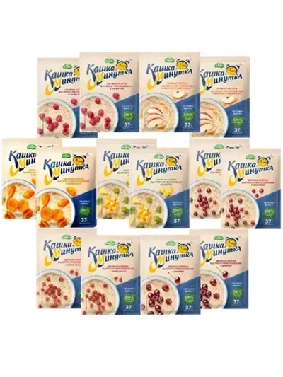 Овсяная Кашка Минутка в ассортименте 37 г х 14 шт