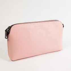 Маленький стильный женский повседневный клатч сумочка розового цвета из экокожи Dublecity DC802-3 Rose